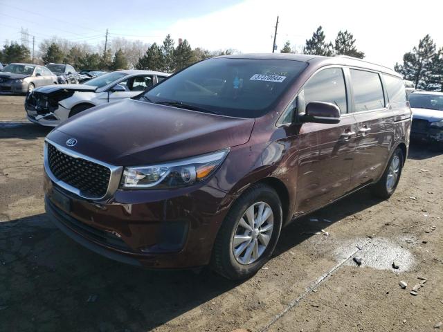 2016 KIA SEDONA LX, 