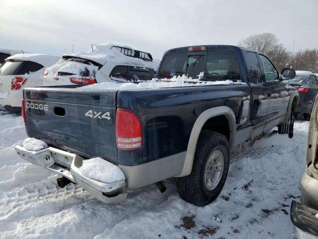 1B7GG22N4YS713952 - 2000 DODGE DAKOTA BLUE photo 3