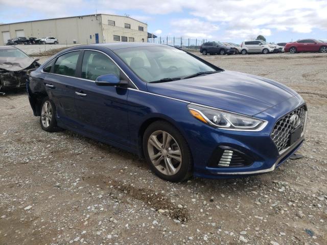 5NPE34AF0KH729029 - 2019 HYUNDAI SONATA LIMITED BLUE photo 4