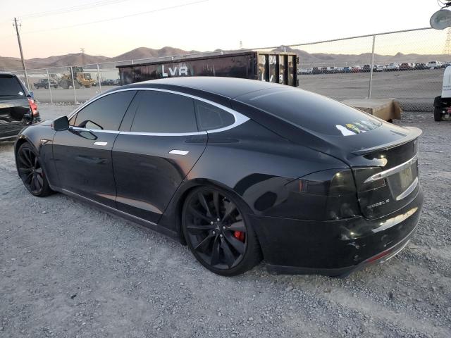 5YJSA4H41FF090564 - 2015 TESLA MODEL S P85D BLACK photo 2