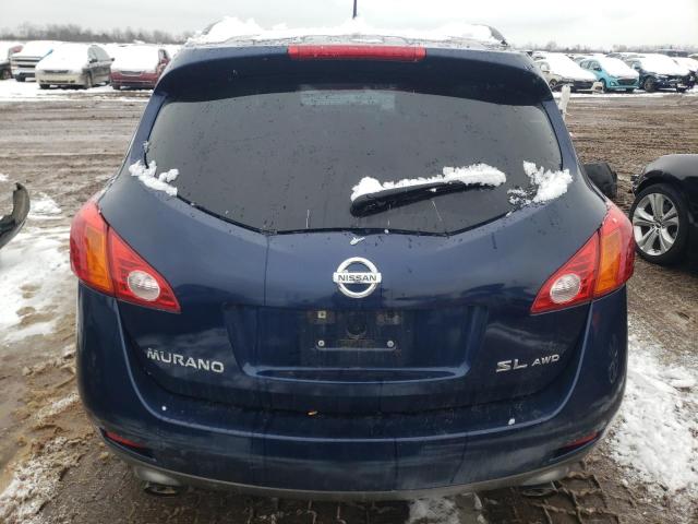 JN8AZ18W79W145267 - 2009 NISSAN MURANO S BLUE photo 6