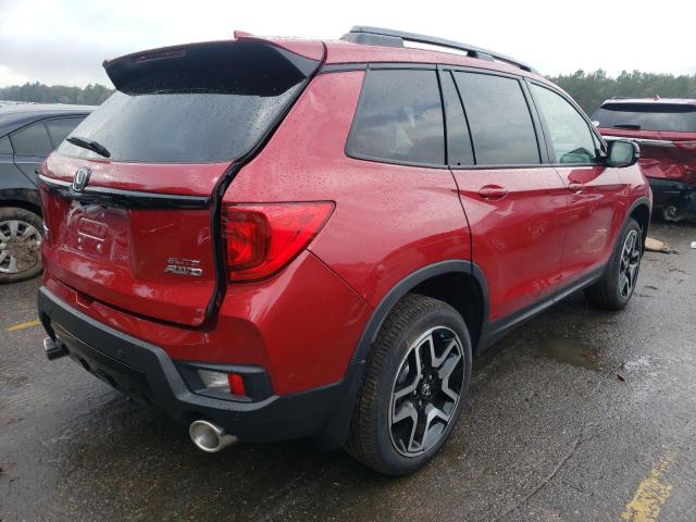 5FNYF8H06PB001346 - 2023 HONDA PASSPORT ELITE RED photo 3