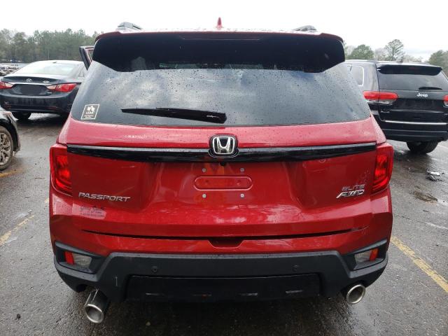 5FNYF8H06PB001346 - 2023 HONDA PASSPORT ELITE RED photo 6