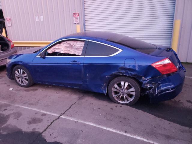 1HGCS12709A002251 - 2009 HONDA ACCORD EX BLUE photo 2