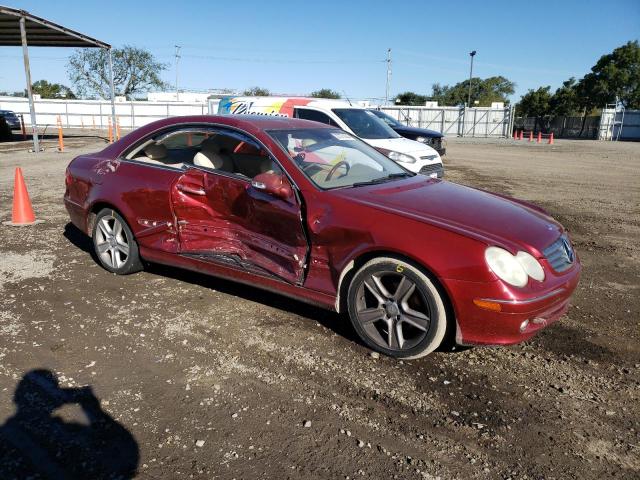 WDBTJ65J15F163306 - 2005 MERCEDES-BENZ CLK 320C RED photo 4