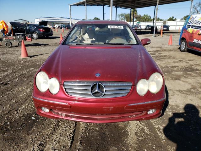 WDBTJ65J15F163306 - 2005 MERCEDES-BENZ CLK 320C RED photo 5