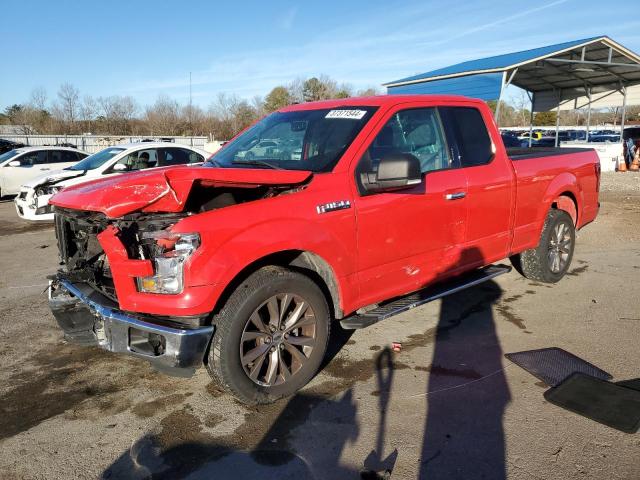 1FTEX1CF2HKE57044 - 2017 FORD F150 SUPER CAB RED photo 1