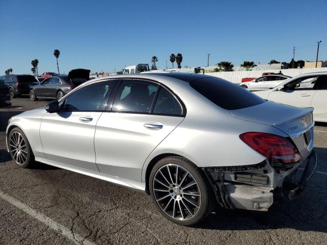 55SWF4JB4GU160876 - 2016 MERCEDES-BENZ C 300 SILVER photo 2