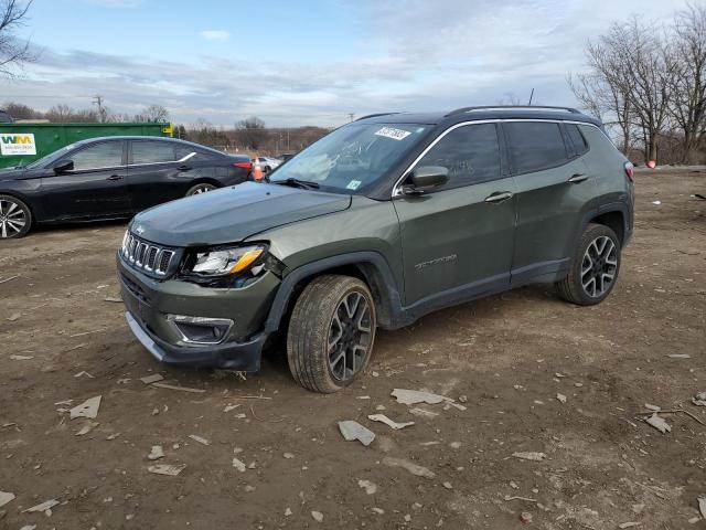 3C4NJDCB3JT298247 - 2018 JEEP COMPASS LIMITED GREEN photo 1