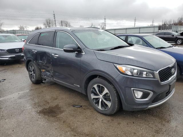 5XYPHDA56HG225697 - 2017 KIA SORENTO EX GRAY photo 4