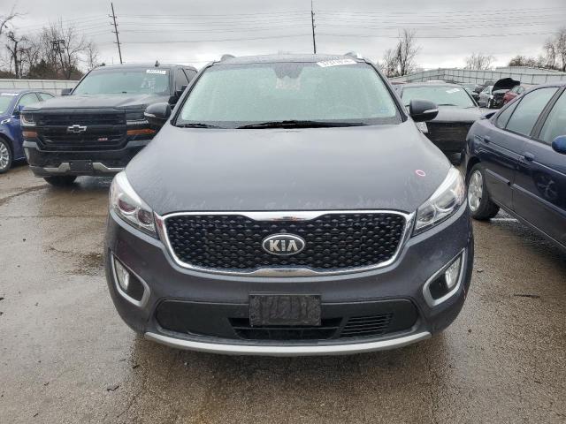 5XYPHDA56HG225697 - 2017 KIA SORENTO EX GRAY photo 5