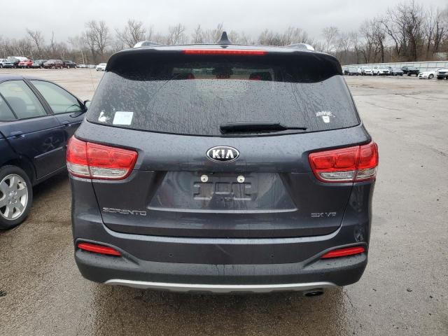 5XYPHDA56HG225697 - 2017 KIA SORENTO EX GRAY photo 6