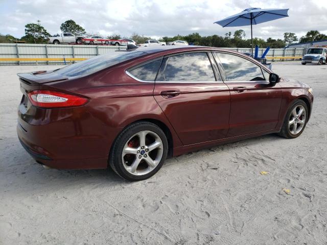 3FA6P0G75GR382759 - 2016 FORD FUSION S RED photo 3