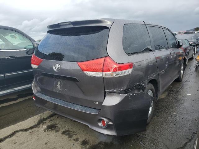 5TDZK3DCXES501800 - 2014 TOYOTA SIENNA GRAY photo 3