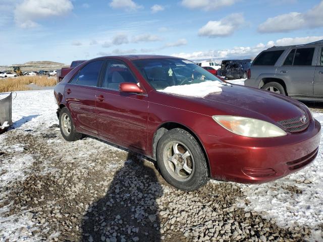 JTDBE32K440261602 - 2004 TOYOTA CAMRY LE BURGUNDY photo 4