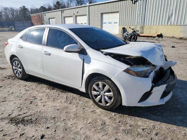 2T1BURHE9EC084267 - 2014 TOYOTA COROLLA L WHITE photo 4