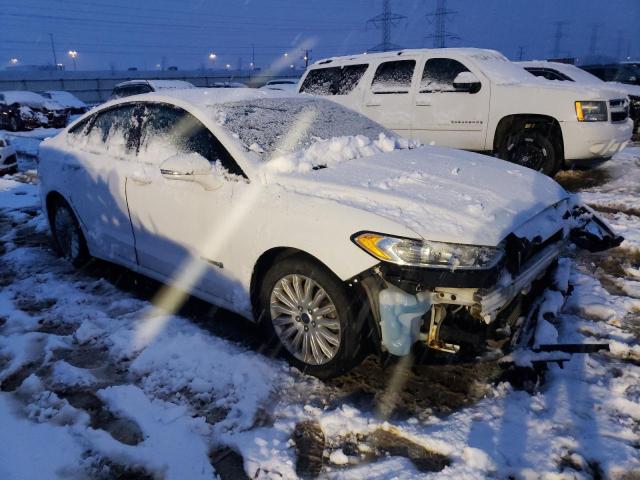 3FA6P0LU5GR345514 - 2016 FORD FUSION SE HYBRID WHITE photo 4