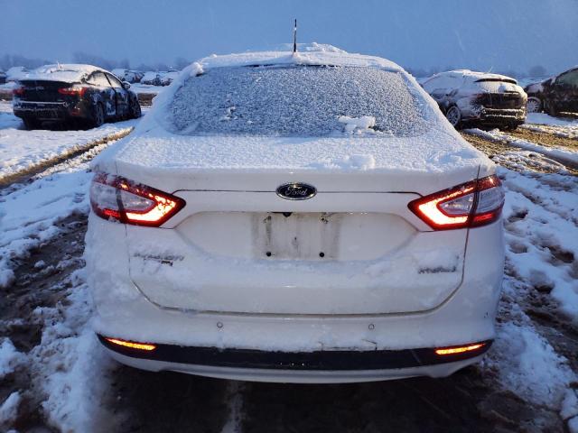 3FA6P0LU5GR345514 - 2016 FORD FUSION SE HYBRID WHITE photo 6