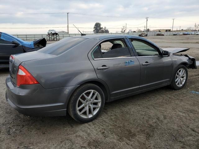 3FAHP0JA0CR356349 - 2012 FORD FUSION SEL GRAY photo 3