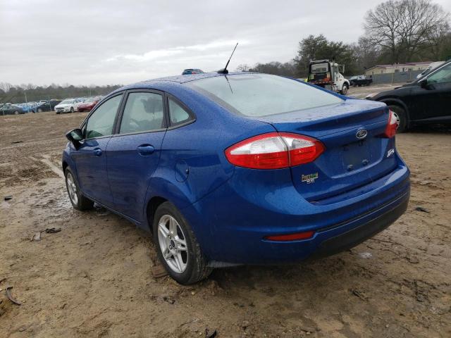 3FADP4BJ3KM159160 - 2019 FORD FIESTA SE BLUE photo 2