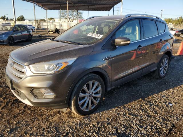 1FMCU0JD8HUE54886 - 2017 FORD ESCAPE TITANIUM GRAY photo 1