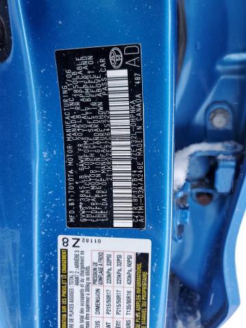 2T1KR32E27C645225 - 2007 TOYOTA COROLLA MA XR BLUE photo 12