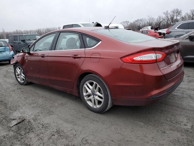 3FA6P0H79ER218586 - 2014 FORD FUSION SE BURGUNDY photo 2