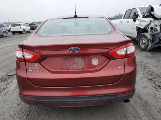 3FA6P0H79ER218586 - 2014 FORD FUSION SE BURGUNDY photo 6