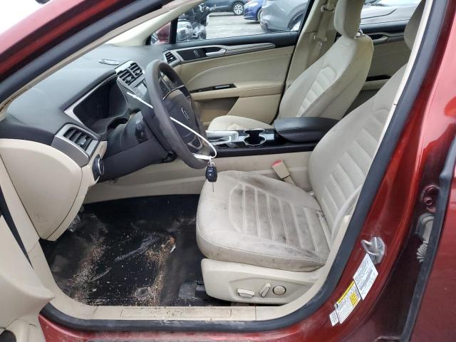 3FA6P0H79ER218586 - 2014 FORD FUSION SE BURGUNDY photo 7