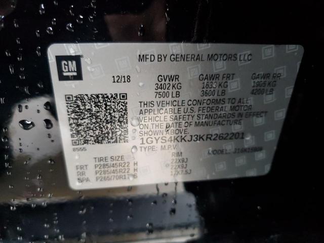 1GYS4KKJ3KR262201 - 2019 CADILLAC ESCALADE ESV PLATINUM 黑色 照片 13