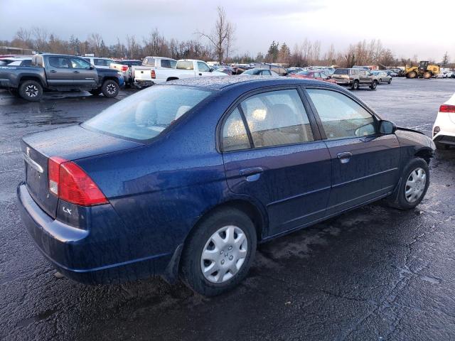 2HGES16513H564931 - 2003 HONDA CIVIC LX BLUE photo 3