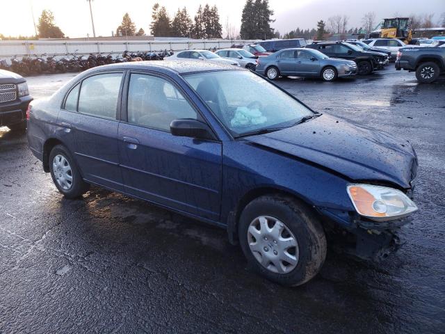 2HGES16513H564931 - 2003 HONDA CIVIC LX BLUE photo 4