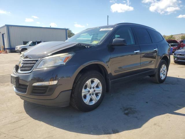 1GNKRFED7GJ291900 - 2016 CHEVROLET TRAVERSE LS GRAY photo 1