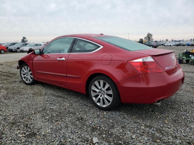 1HGCS22899A000027 - 2009 HONDA ACCORD EXL RED photo 2