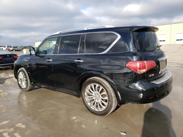 JN8AZ2NE8E9064398 - 2014 INFINITI QX80 BLACK photo 2