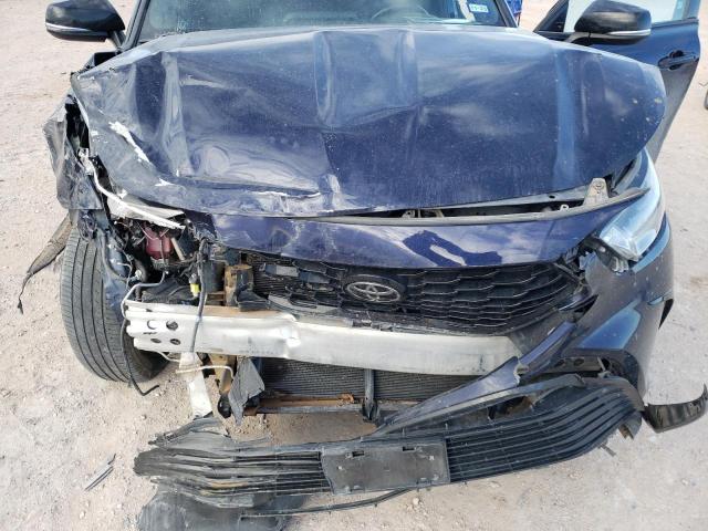 5TDLZRAH7MS042535 - 2021 TOYOTA HIGHLANDER XSE BLUE photo 12