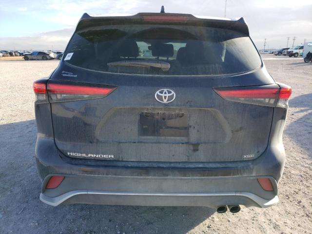 5TDLZRAH7MS042535 - 2021 TOYOTA HIGHLANDER XSE BLUE photo 6