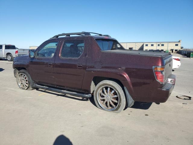 2HJYK16517H536169 - 2007 HONDA RIDGELINE RTL BURGUNDY photo 2