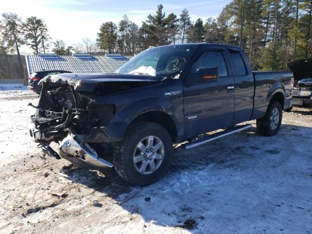 1FTFX1ETXDFB33284 - 2013 FORD F150 SUPER CAB BLACK photo 1