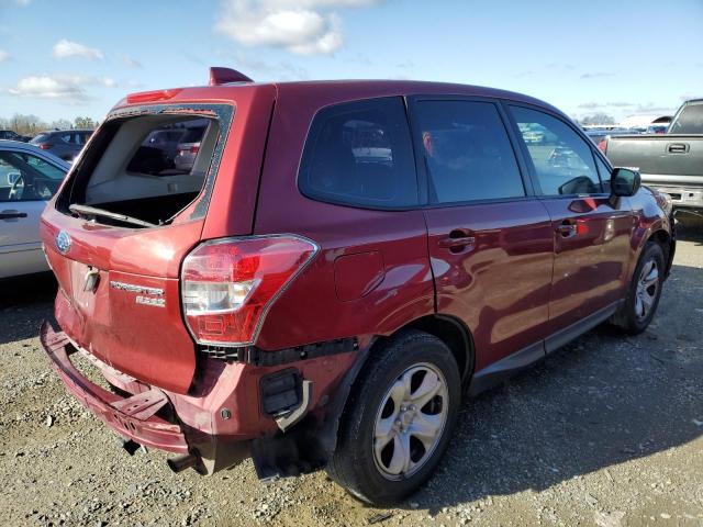 JF2SJAAC1GG428263 - 2016 SUBARU FORESTER L 2.5I BURGUNDY photo 3