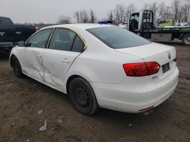 3VW2K7AJ1DM370571 - 2013 VOLKSWAGEN JETTA BASE WHITE photo 2