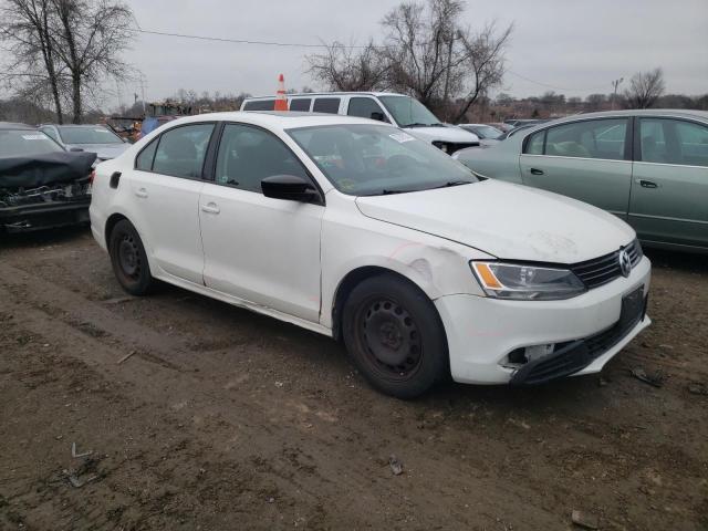 3VW2K7AJ1DM370571 - 2013 VOLKSWAGEN JETTA BASE WHITE photo 4