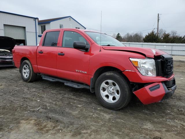 1N6AA1EE3LN506583 - 2020 NISSAN TITAN S RED photo 4