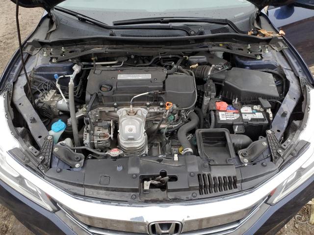 1HGCR2F05GA000281 - 2016 HONDA ACCORD EX BLUE photo 11