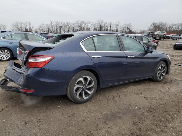 1HGCR2F05GA000281 - 2016 HONDA ACCORD EX BLUE photo 3