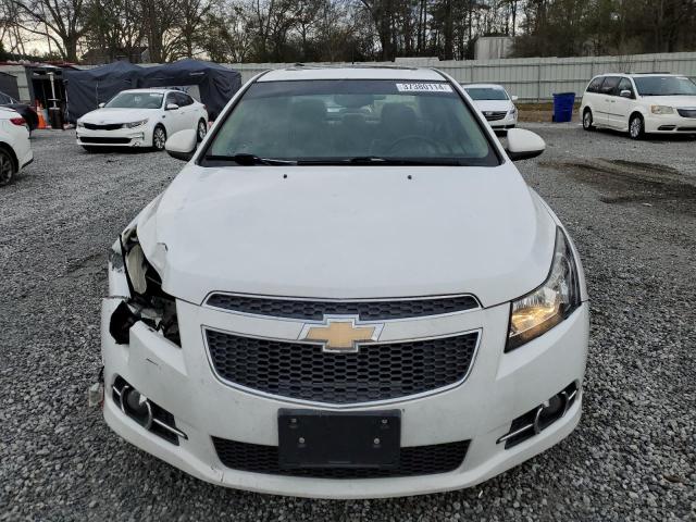 1G1PH5S94B7243975 - 2011 CHEVROLET CRUZE LTZ WHITE photo 5