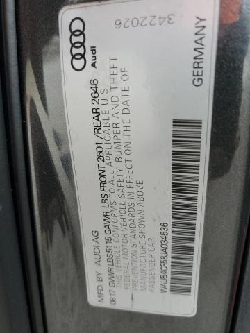 WAUB4CF58JA034536 - 2018 AUDI S5 PREMIUM PLUS გრაფიტი ფოტო 12