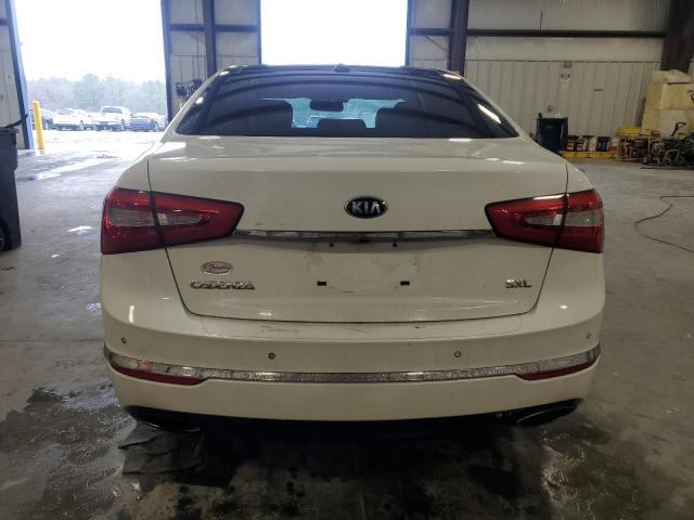 KNALN4D79F5185610 - 2015 KIA CADENZA PREMIUM WHITE photo 6