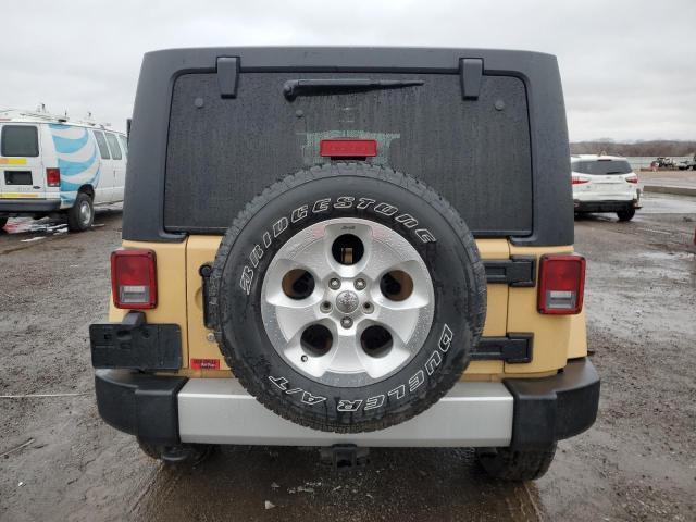 1C4BJWEG8DL653856 - 2013 JEEP WRANGLER SAHARA YELLOW photo 6