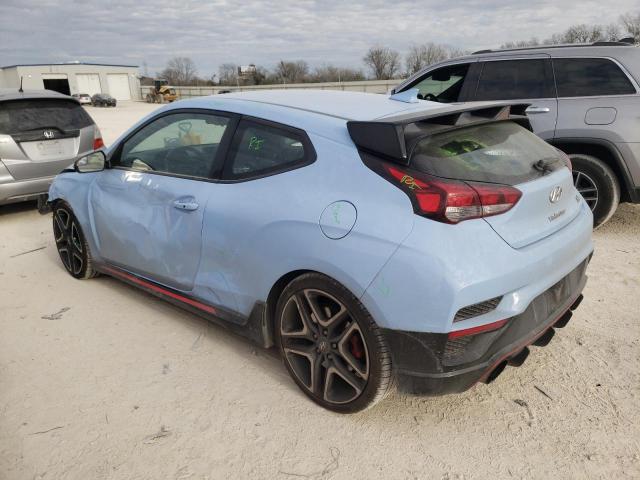 KMHT36AH9LU005010 - 2020 HYUNDAI VELOSTER N BLUE photo 2